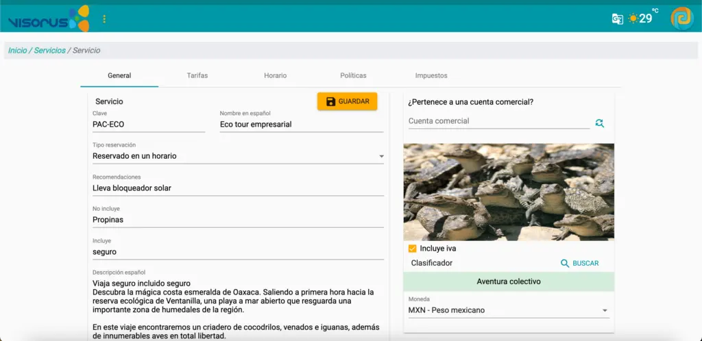 Software para vendedores de Agencia de Turismo 3