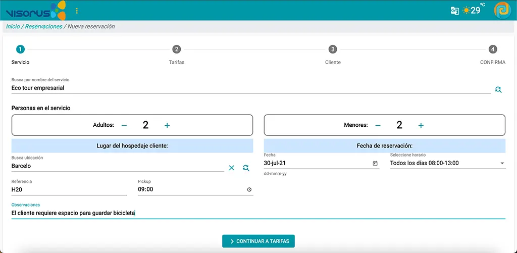 Software para vendedores de Agencia de Turismo 5