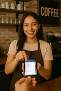 Punto de venta para telefonos celulares facil de usar