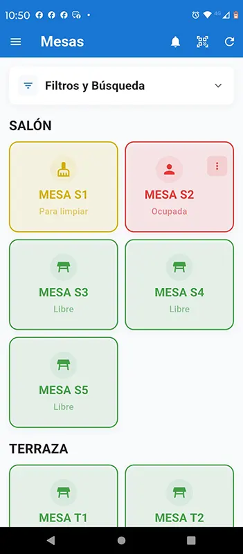 ORGANIZACIÓN DE MESAS