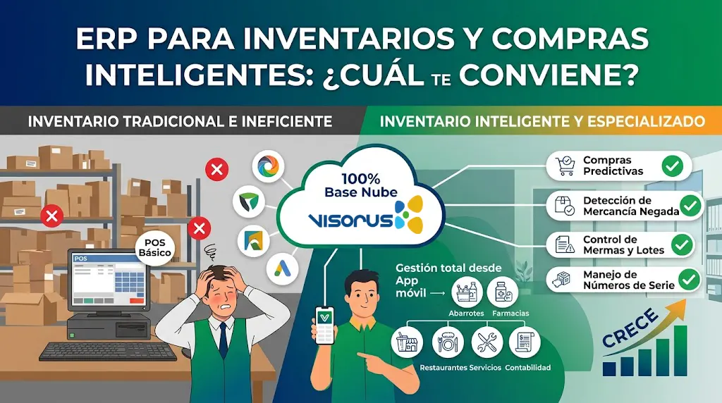 ERP para gestión de inventarios y compras inteligentes: ¿Cuál te conviene y qué puntos debe cubrir para ver resultados?