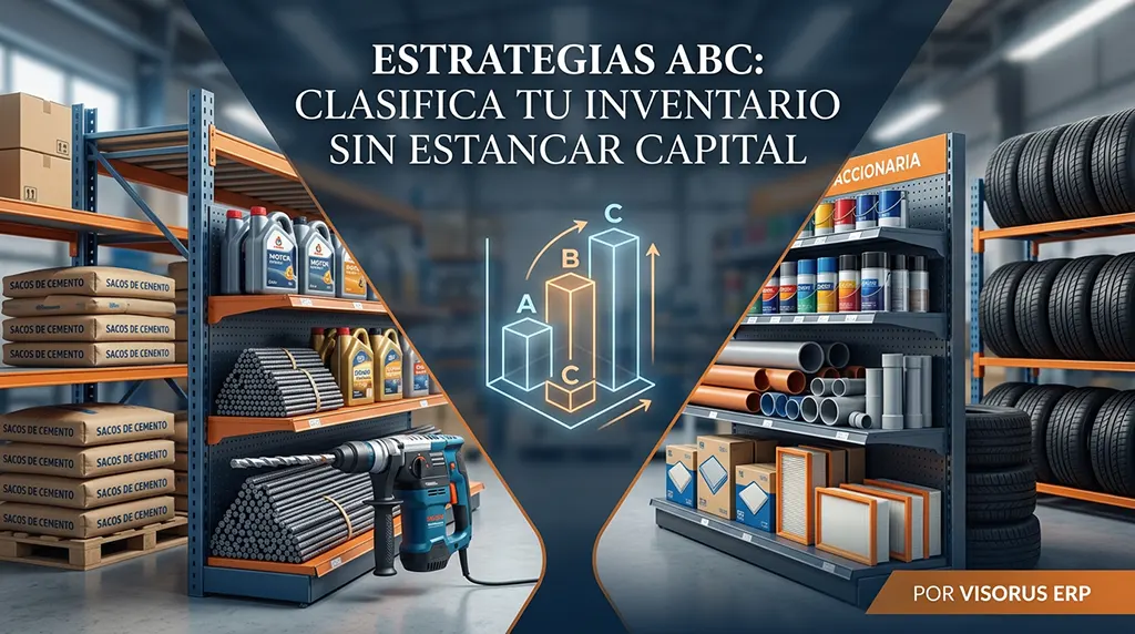 Estrategias para clasificar tu inventario con el método ABC y no estancar capital en ferreterías y refaccionarias.
