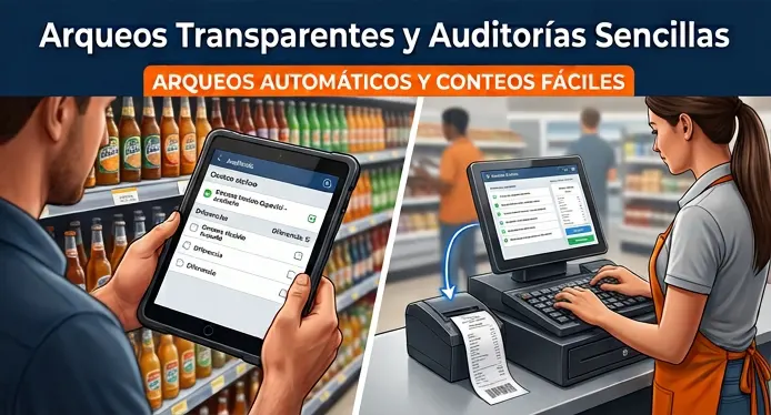 ¿Fantasmas en tu almacén? Cómo unificar el Punto de Venta (POS) y el Almacén Central para eliminar diferencias de inventario en abarrotes 4 Arqueos transparentes