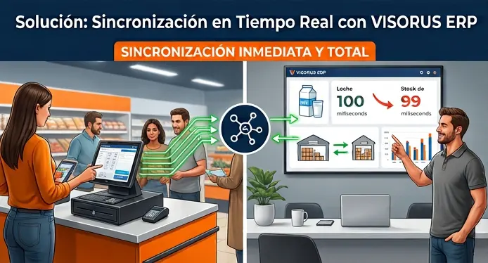 ¿Fantasmas en tu almacén? Cómo unificar el Punto de Venta (POS) y el Almacén Central para eliminar diferencias de inventario en abarrotes 5 Sincronizacion inmediata